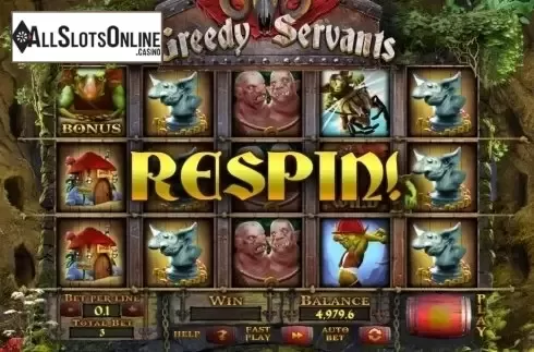Screen 3. Greedy Servants from Spinomenal