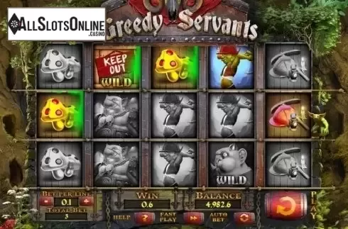 Screen 2. Greedy Servants from Spinomenal