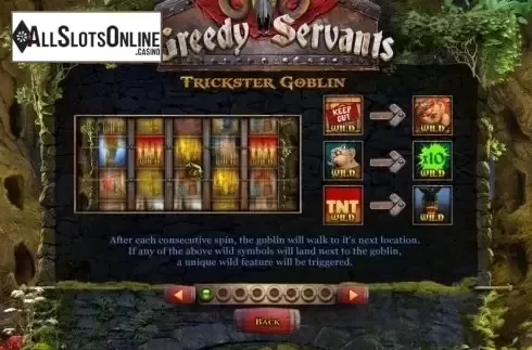 Paytable 1. Greedy Servants from Spinomenal