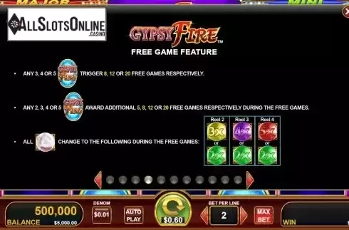 Free Game feature screen