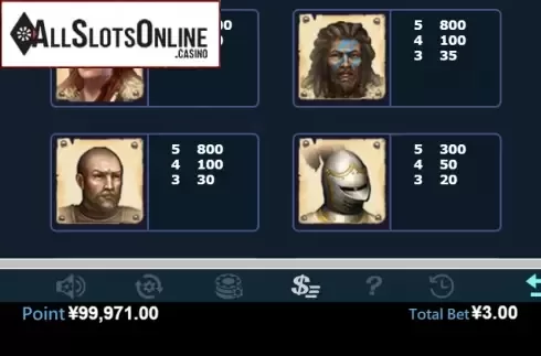 Paytable 2. Horizon from Virtual Tech