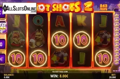 Win Screen . Hot Shots 2 from iSoftBet