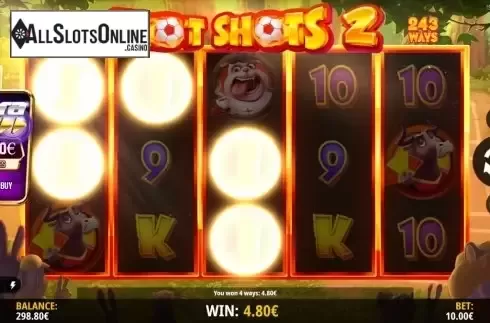Win Screen 3. Hot Shots 2 from iSoftBet