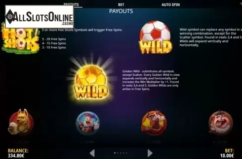 Features. Hot Shots 2 from iSoftBet