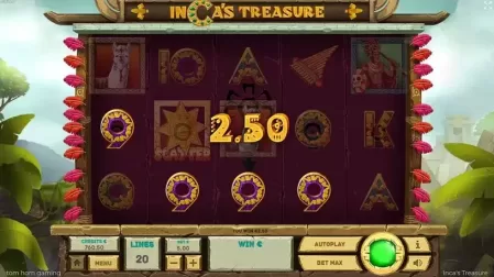 Incas Treasure slot screenshot 2