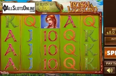 Reels screen. Irish Lucky Land from PlayStar