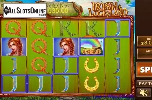 Game workflow 4. Irish Lucky Land from PlayStar
