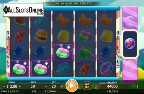 Win Screen. Jellymania from KA Gaming