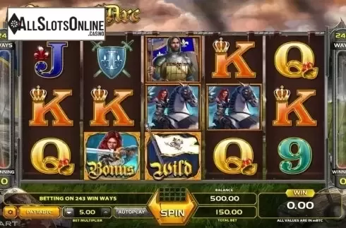 Reels screen. Joan of Arc (GameArt) from GameArt