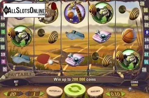 Game Workflow screen 2. Jungle Games from NetEnt