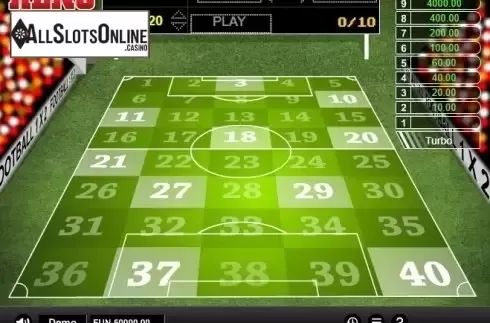 Game Screen 2. Keno Kick Off from 1X2gaming
