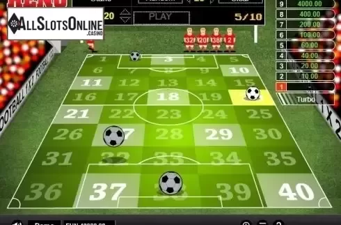 Game Screen 3. Keno Kick Off from 1X2gaming