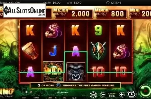 Win Screen 2. King of the Jungle (Ainsworth) from Ainsworth