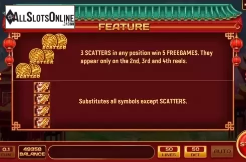 Special symbols screen