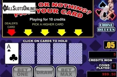 Game workflow 3. Loose Deuces from RTG