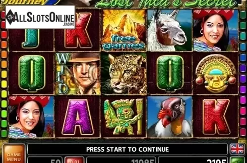 Screen3. Lost Inca's Secret from Casino Technology