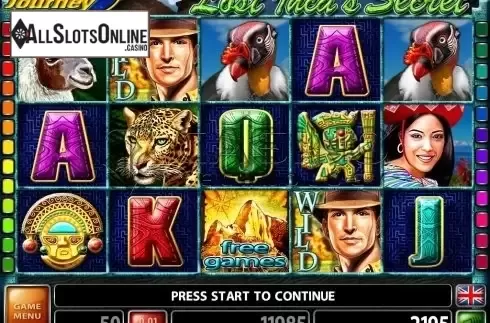 Screen2. Lost Inca's Secret from Casino Technology