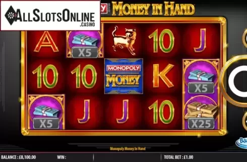 Screen3. MONOPOLY Money in Hand from Barcrest