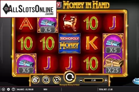 Screen2. MONOPOLY Money in Hand from Barcrest
