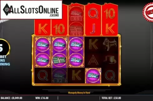 Screen4. MONOPOLY Money in Hand from Barcrest
