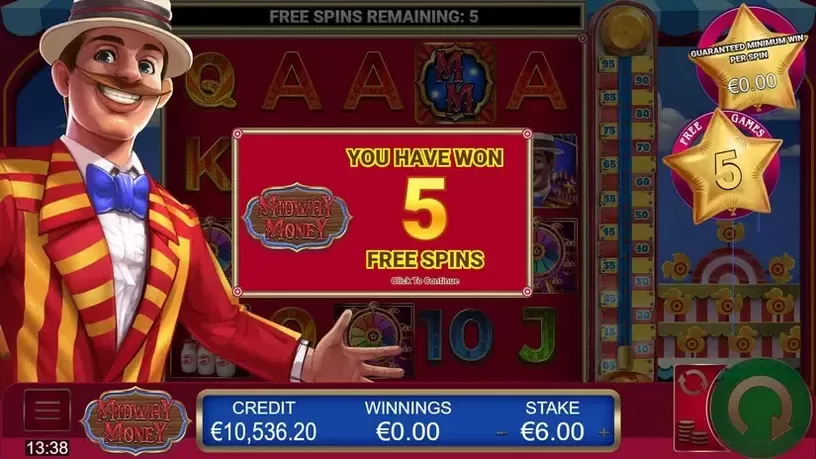 Midway Money slot screenshot 5