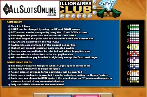 Screen3. Millionaires Club II from Amaya