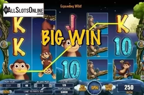 Win Screen 3. Monkey and the Moon from TOP TREND GAMING