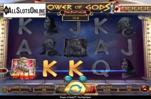 Win Screen 3. Power of Gods: The Pantheon from Wazdan