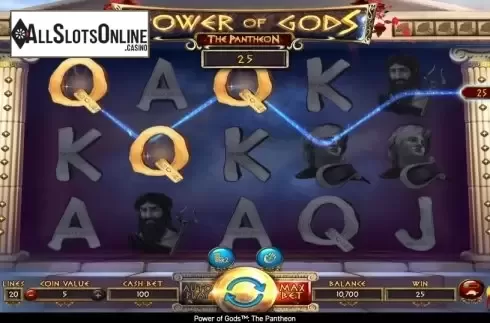 Win Screen 1. Power of Gods: The Pantheon from Wazdan