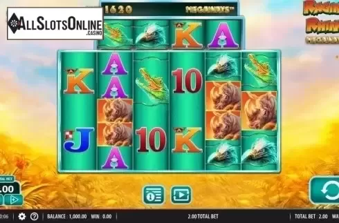 Reel Screen. Raging Rhino Megaways from Red7