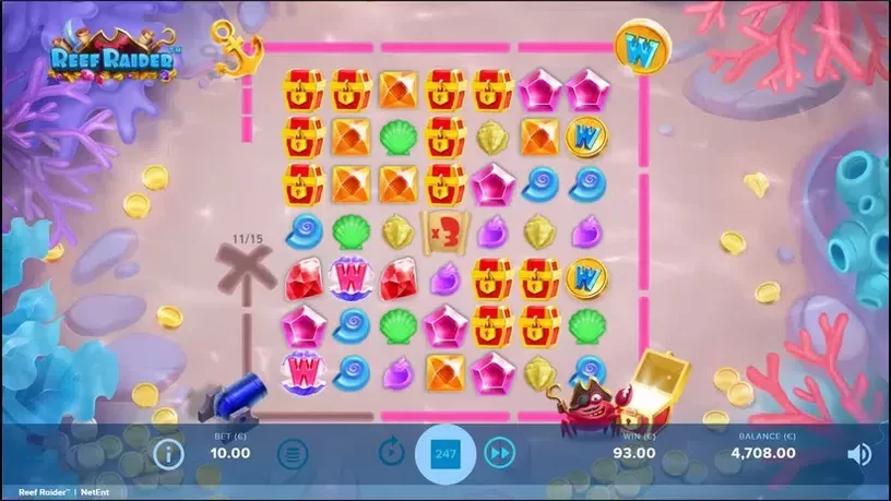 Reef Raider slot screenshot 4