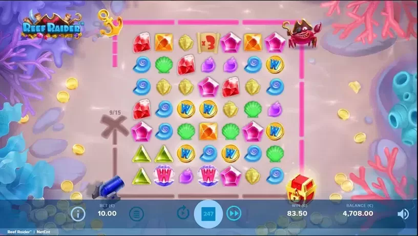 Reef Raider slot screenshot 3