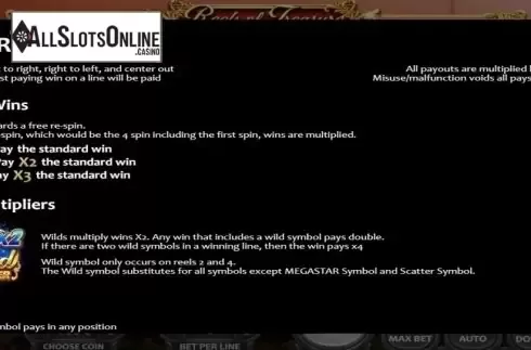 Rules. Reels of Treasure from Nucleus Gaming
