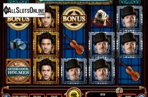 Reels. Sherlock Holmes The Hunt for Blackwood Slot from IGT