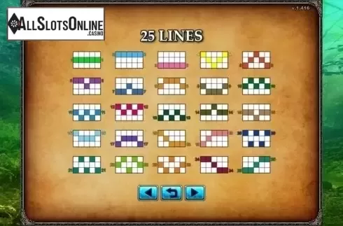 Paylines. Shining Knight from GMW
