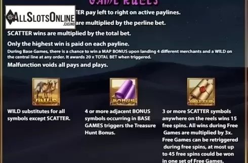 Paytable 3. Silk Road (KA GAMING) from KA Gaming