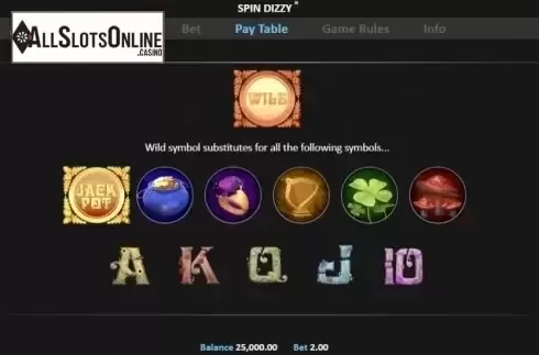 Symbols. Spin Dizzy from Realistic