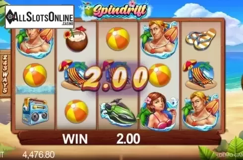 Win screen. Spindrift from JDB168