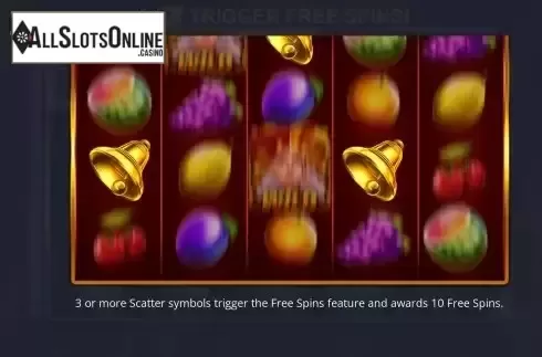 Free Spins feature screen