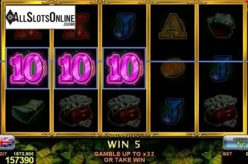 Win Screen 1. The Money Game Deluxe from Novomatic