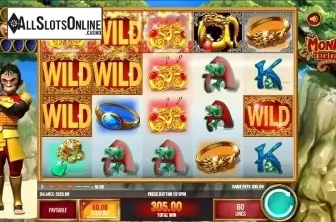 Win Screen . The Monkey Prince from IGT