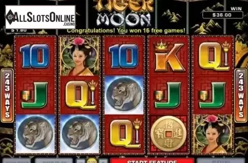 Screen 1. Tiger Moon from Aristocrat