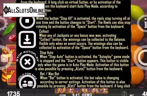 Game Rules screen 2