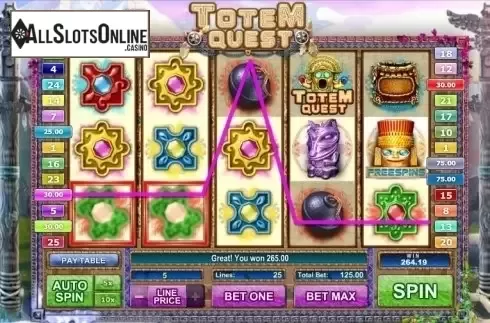 Win Screen . Totem Quest from GamesOS