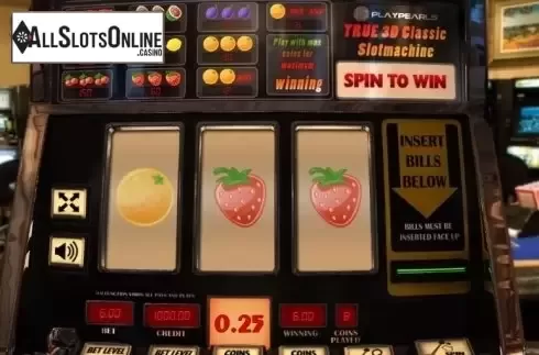 Win Screen. True 3D Classic Slotmachine from PlayPearls
