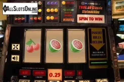 Reel Screen. True 3D Classic Slotmachine from PlayPearls