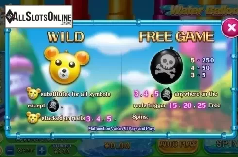 Wild & Scatter. Water Balloons from CQ9Gaming