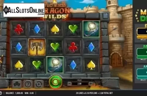 Reel Screen. Wicked Dragon Wilds from Red7