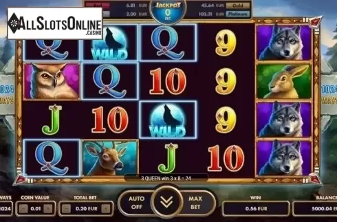 Win Screen 1. Wolf Reels from NetGame