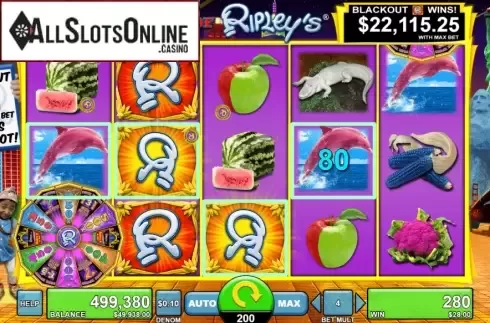 Win Screen 2. World of Ripley's Believe it or Not from Spin Games